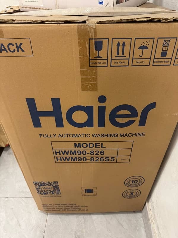 haier HWM 90-82655 fully automatic washing machine un used 2