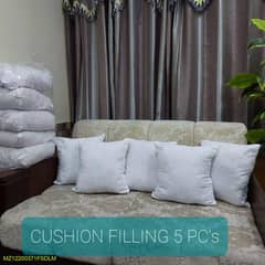 5 pcs filled cushions(FREE DELIVERY ALL OVER THE PAKISTAN)