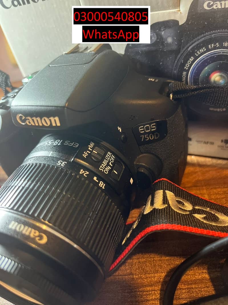 Canon 750D with Kit Lens - Like New Condition 0