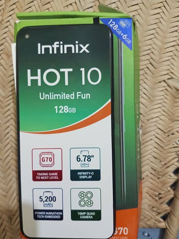 Infinix Hot 10 6 gb ram 128 gb rom 0