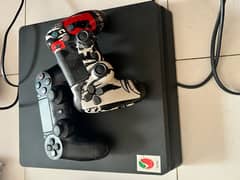 PS4 with two controllers 0