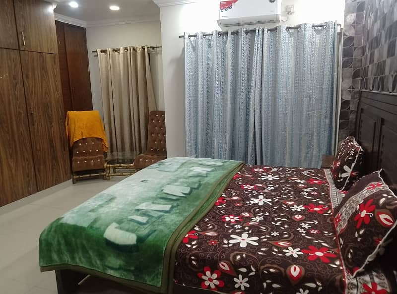 To bed short time appatment for rent bahira town phase 6 any time available 6