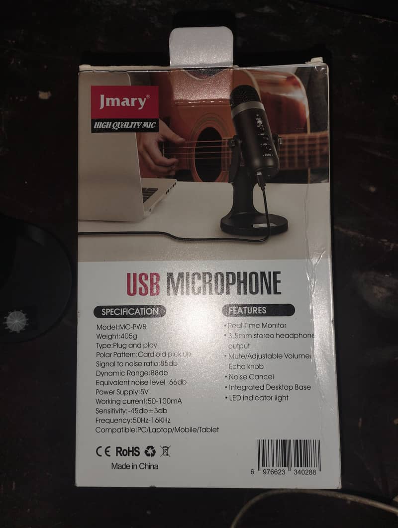 Jmary USB Microphone MC--PW8 7