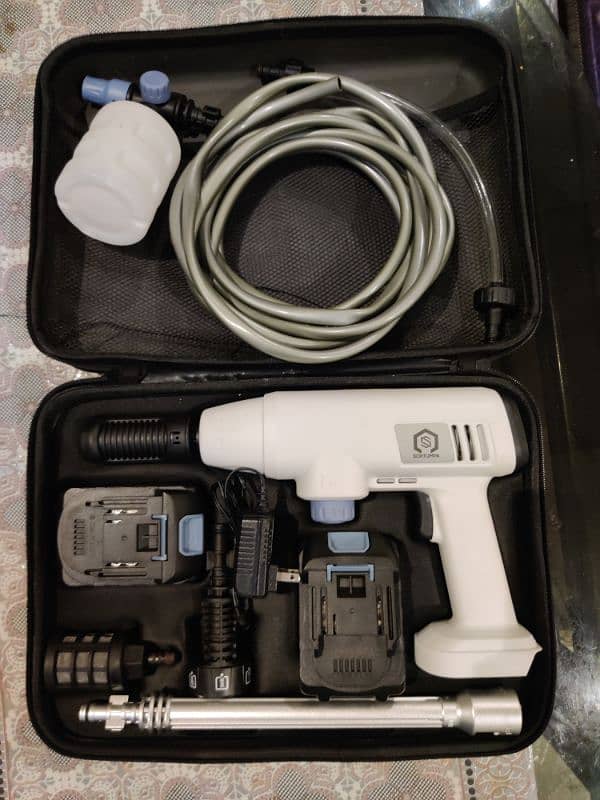 cordless car washer machine and foam gun 1