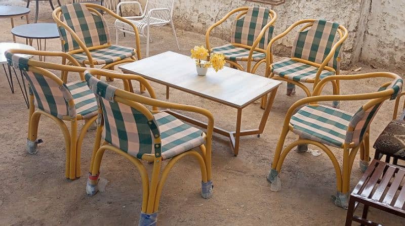 Rattan outdoor furniture Sofa,Swings,Dining table,PVC&Plastic chairs. 4