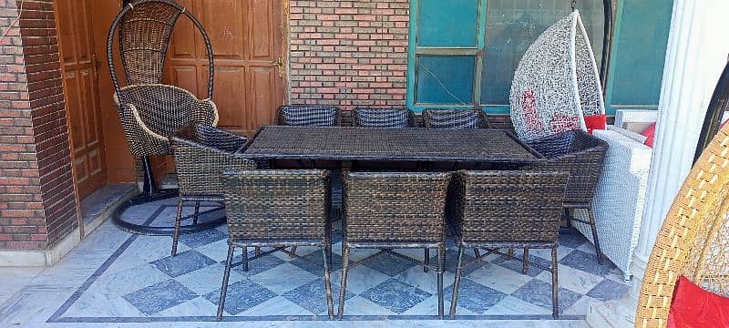 Rattan outdoor furniture Sofa,Swings,Dining table,PVC&Plastic chairs. 10