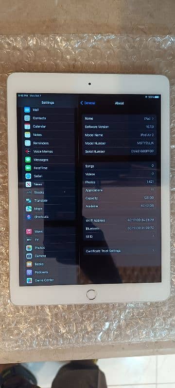 Ipad Air 2  128 Gb Icloud Bypas very good Condition 1