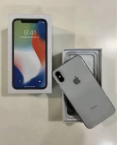 Iphone X with box Official PTA 98 original Battery Health 64gb