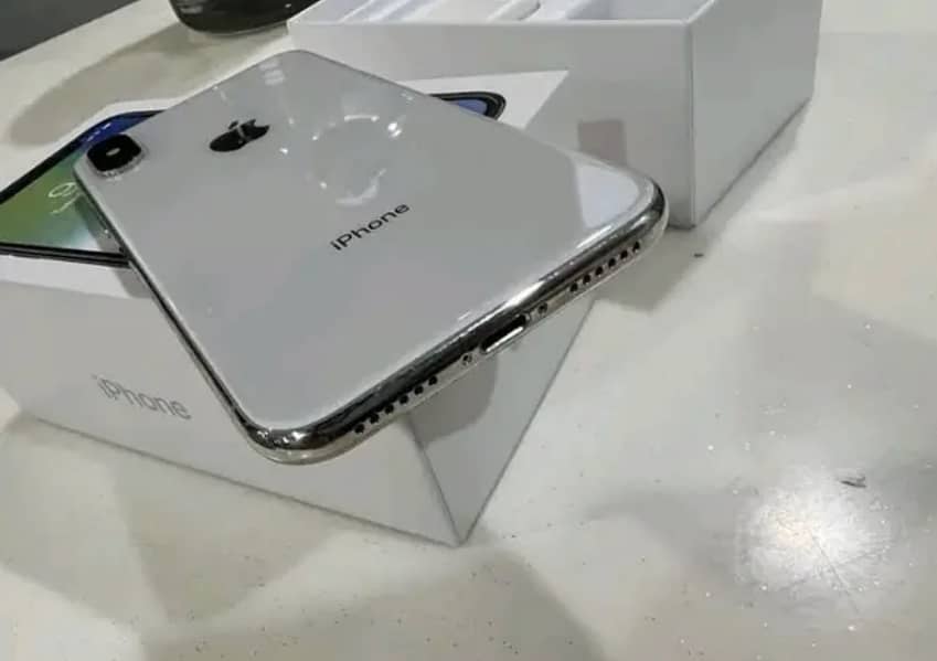 Iphone X with box Official PTA 98 original Battery Health 64gb 4