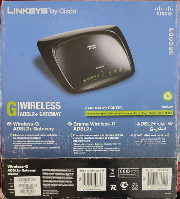 Linksys Wireless-G ADSL2+ Modem Router for Sale – Great Condition! 4