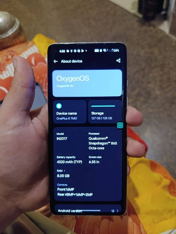 OnePlus 8 for sale 12gb ram (pta approved) 2