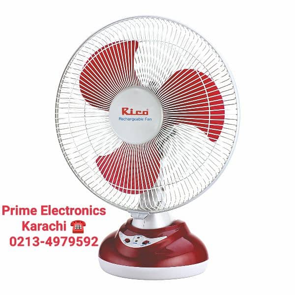 Rechargeable fan 8