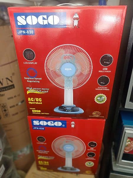 Rechargeable fan 13