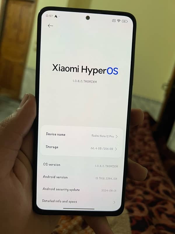 Redmi Note 12 pro 8/256 Official Pta approved. 2