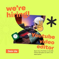 YouTube Video Editor (Contract Basis, Remote Job, Skilled Based)