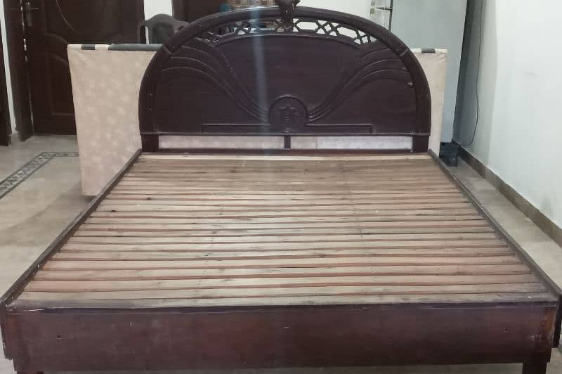 Solid Wooden Bed (Double Sized) 2