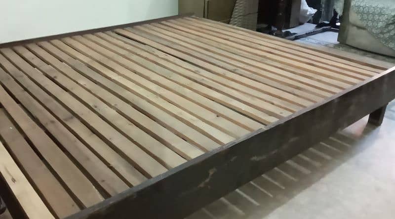 Solid Wooden Bed (Double Sized) 4