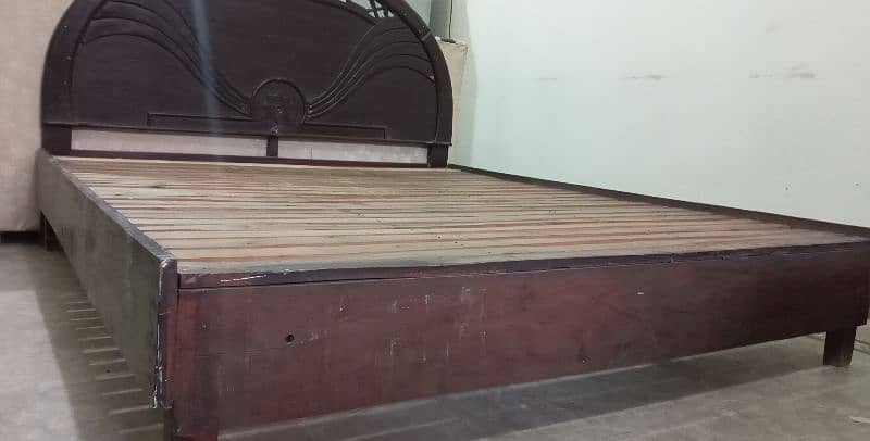 Solid Wooden Bed (Double Sized) 5