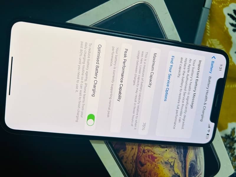 iphone XS max 64gb single sim approved 5