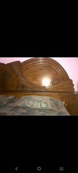 Wooden Bed, Show Case, Dressing Table, Mattress for Sale 17