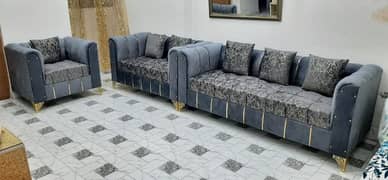 New Texture Design 6 Seater Stylish Sofa Set 0