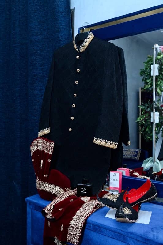 Sherwani trending design black reasonable price 1