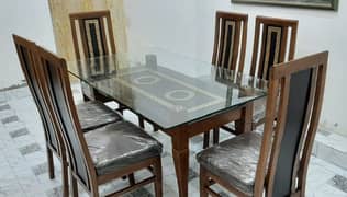 New Stylish 6 Chairs Set of Lacker Dinning Table