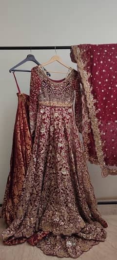 Teena Durrani Designer Bridal Dress One Time Used Only.