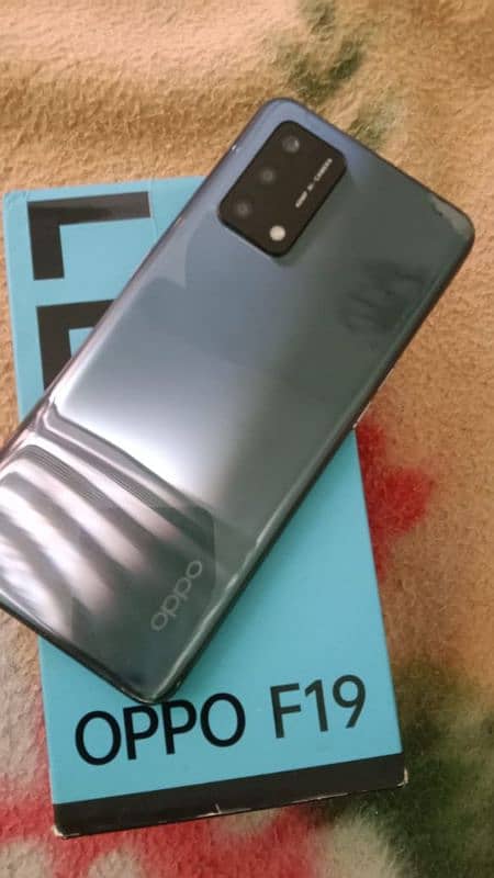 oppo F19 6 128gb front glas change ha Baki all okay ha box sat ha 0