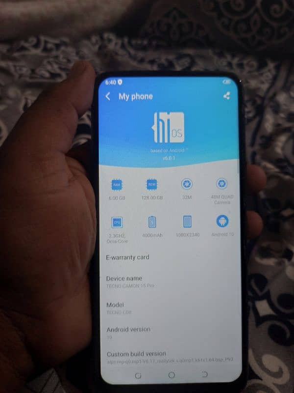 tecno camon 15 pro pop up camera 3