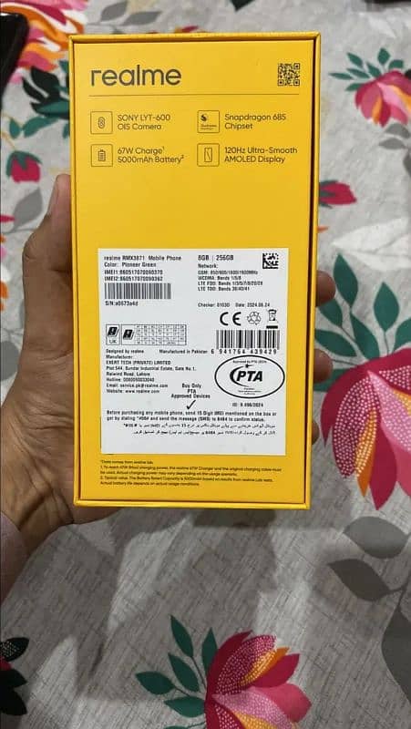 Realme 12 full box 8+8/256gb only box open full warranty available 1