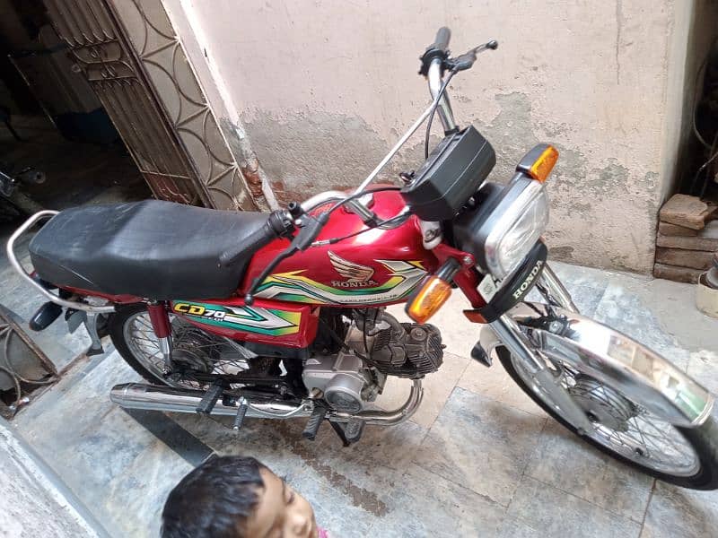 Honda cd70 fit bike All Punjab number clear documents 1