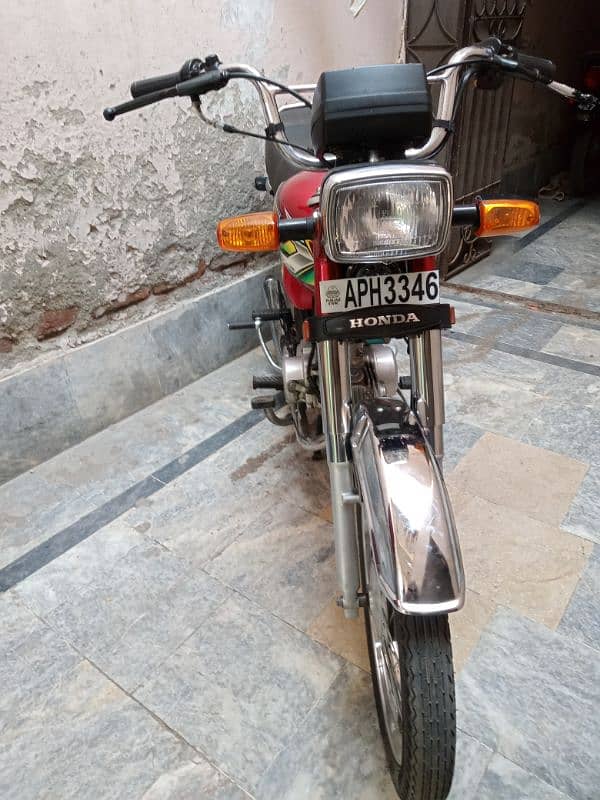 Honda cd70 fit bike All Punjab number clear documents 10