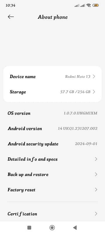 redmi note 13 256gb 10