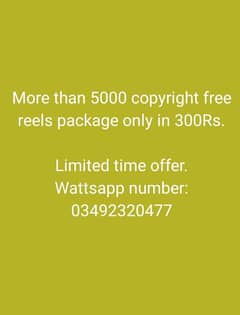 Copyright free reels.