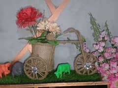 handmade artificial bicycle for room decoration