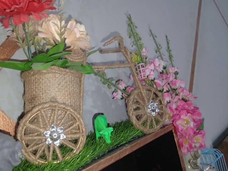 handmade artificial bicycle for room decoration 1