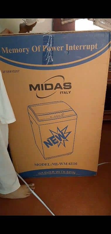 Washing Machine Midas Brand New Full Automatic = 03486223941 0