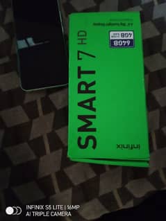 infinix smart 7 HD in 64GB. 4GB