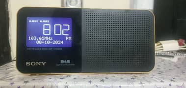 SONY RADIO FM With Clock Japan Made