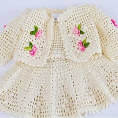 crochet baby frock