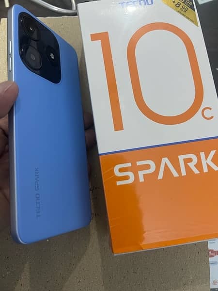 tecno c10 box open only 4/124 full new exchange possible PTA APRROVED 3