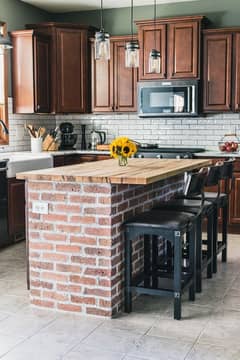 wardrobe and kitchen cabinet