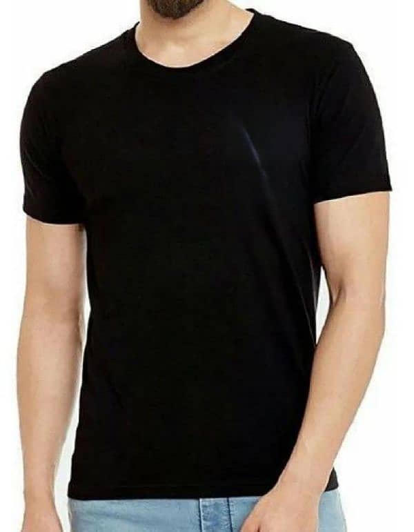 men's cotton jersey plain t-shirt 1