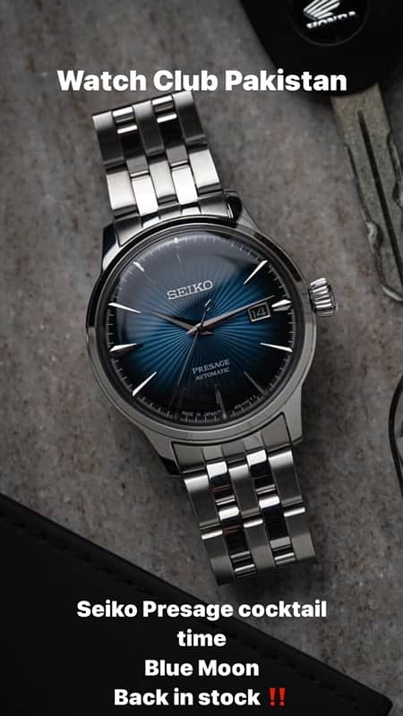 seiko Presage Cocktail time Srpb41j1 midnight blue 41mm brand new 1