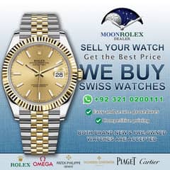 Get cash for Omega Rolex Cartier Hublot Breitling Tag Heuer Tudor Rado