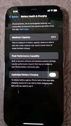 12PRO MAX PTA APPROVED 256GB 84% Battery