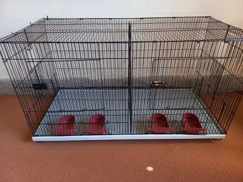 2 portion folding Cage for parrots/Birds/Hen's/Dog/Cat 1