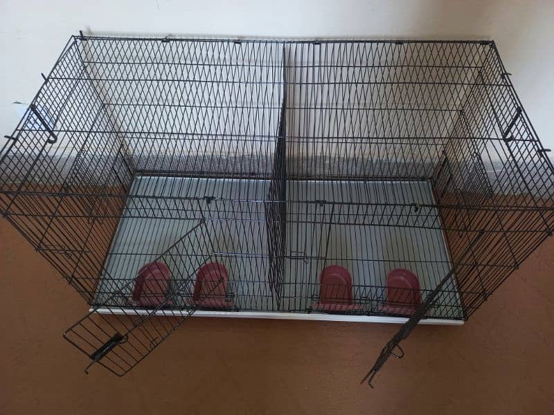 2 portion folding Cage for parrots/Birds/Hen's/Dog/Cat 2