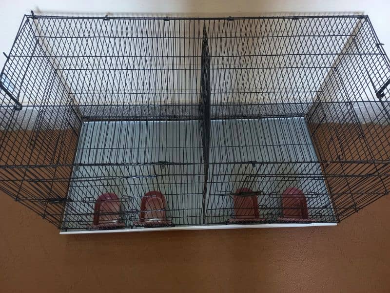 2 portion folding Cage for parrots/Birds/Hen's/Dog/Cat 3